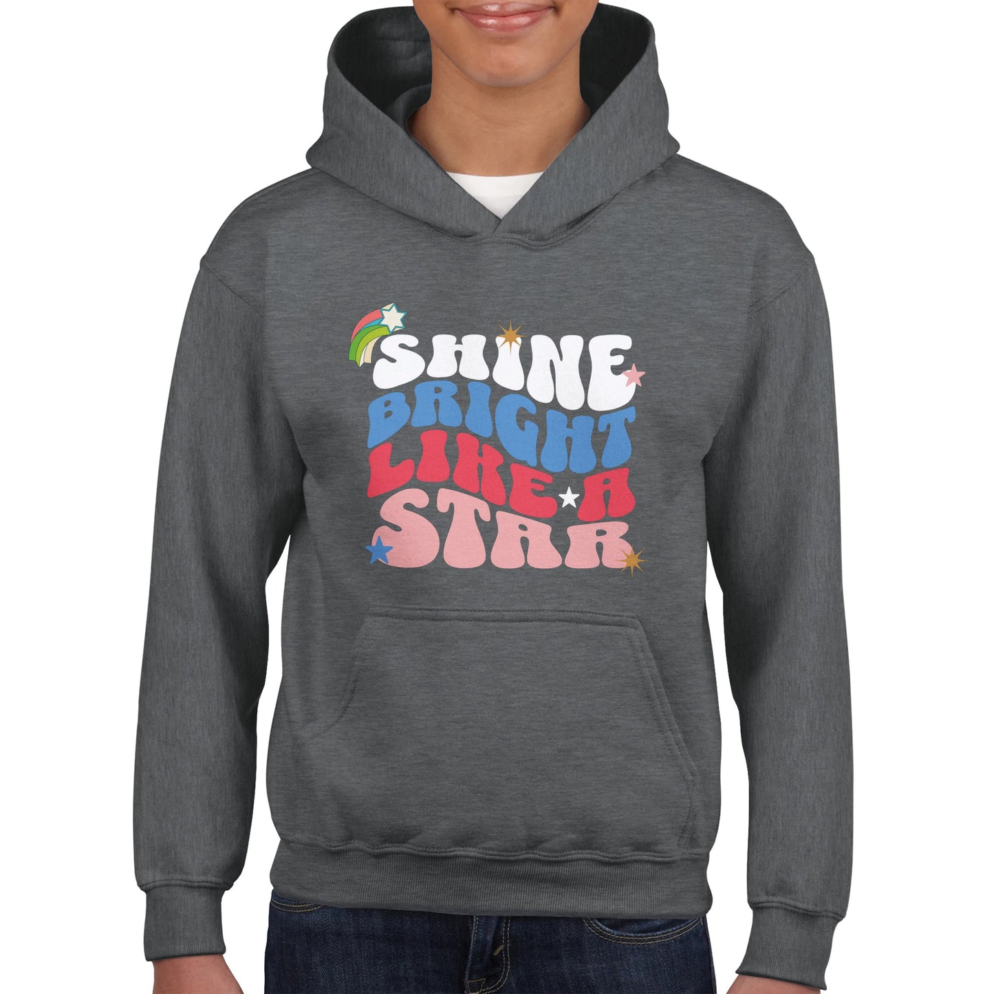 Shine bright like a star Classic Kids Pullover Hoodie