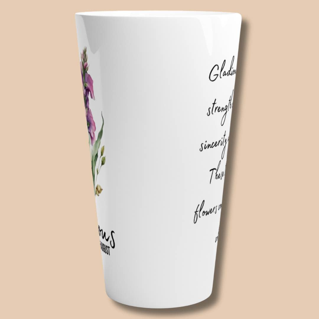 Gladious flower- Latte 17oz Mug