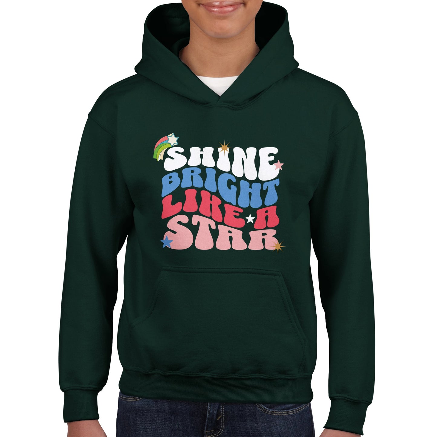 Shine bright like a star Classic Kids Pullover Hoodie