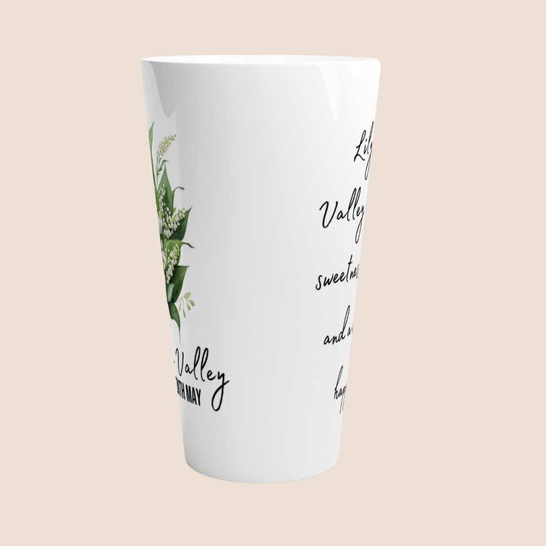 Lily of the valley flower- Latte 17oz Mug