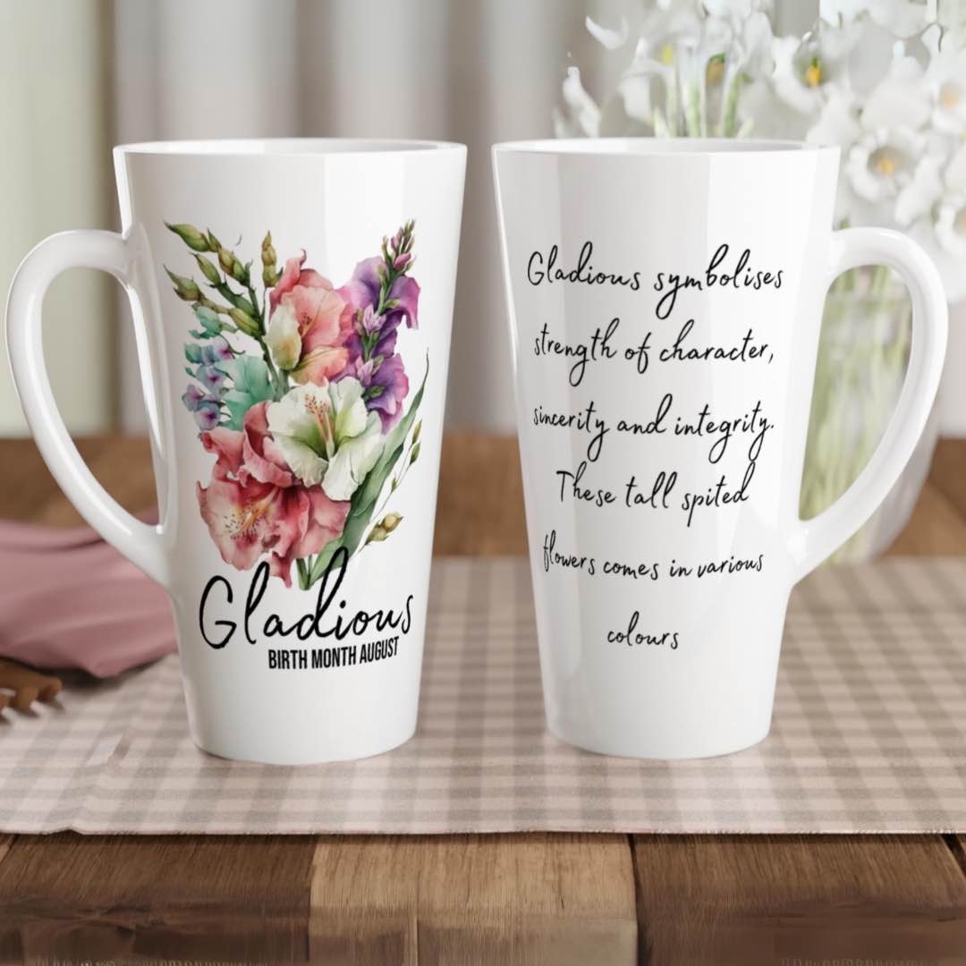 Gladious flower- Latte 17oz Mug