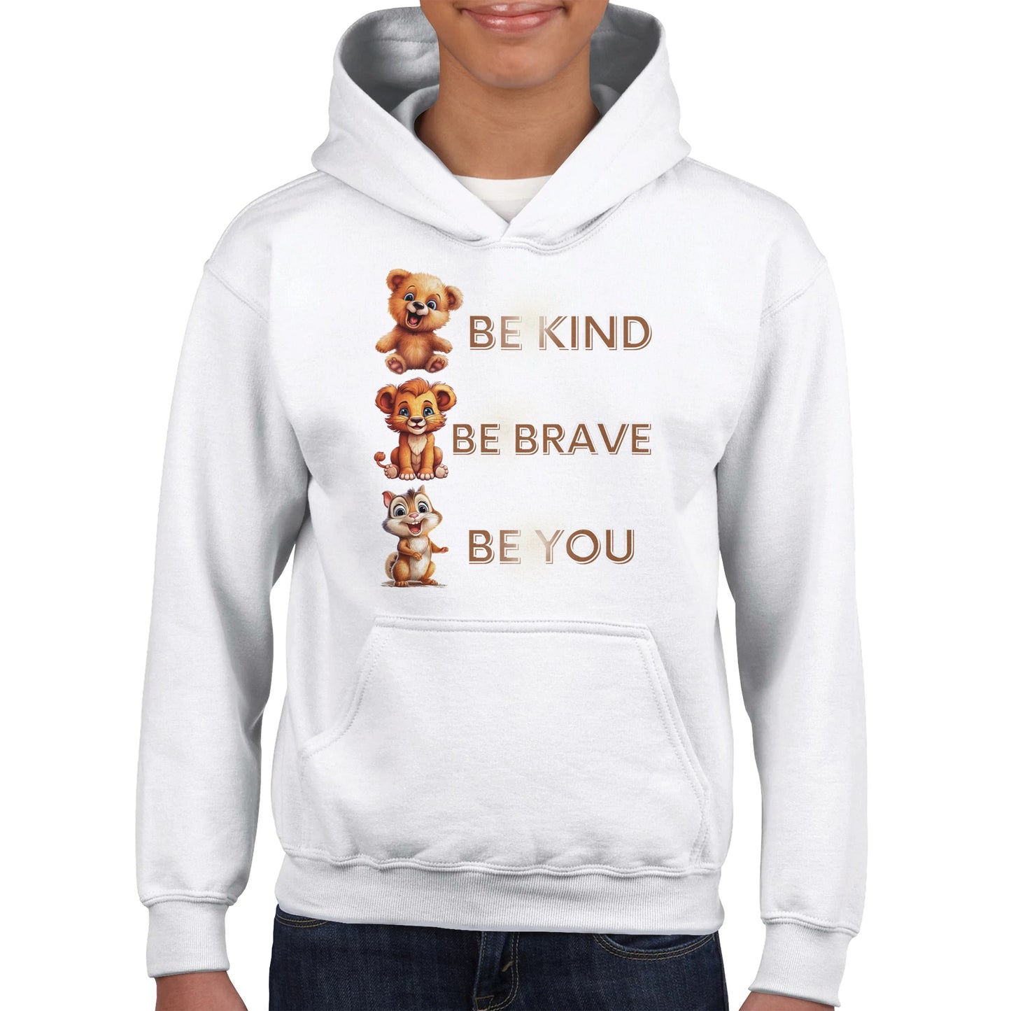 Be kind, be brave, be you Classic Kids Pullover Hoodie