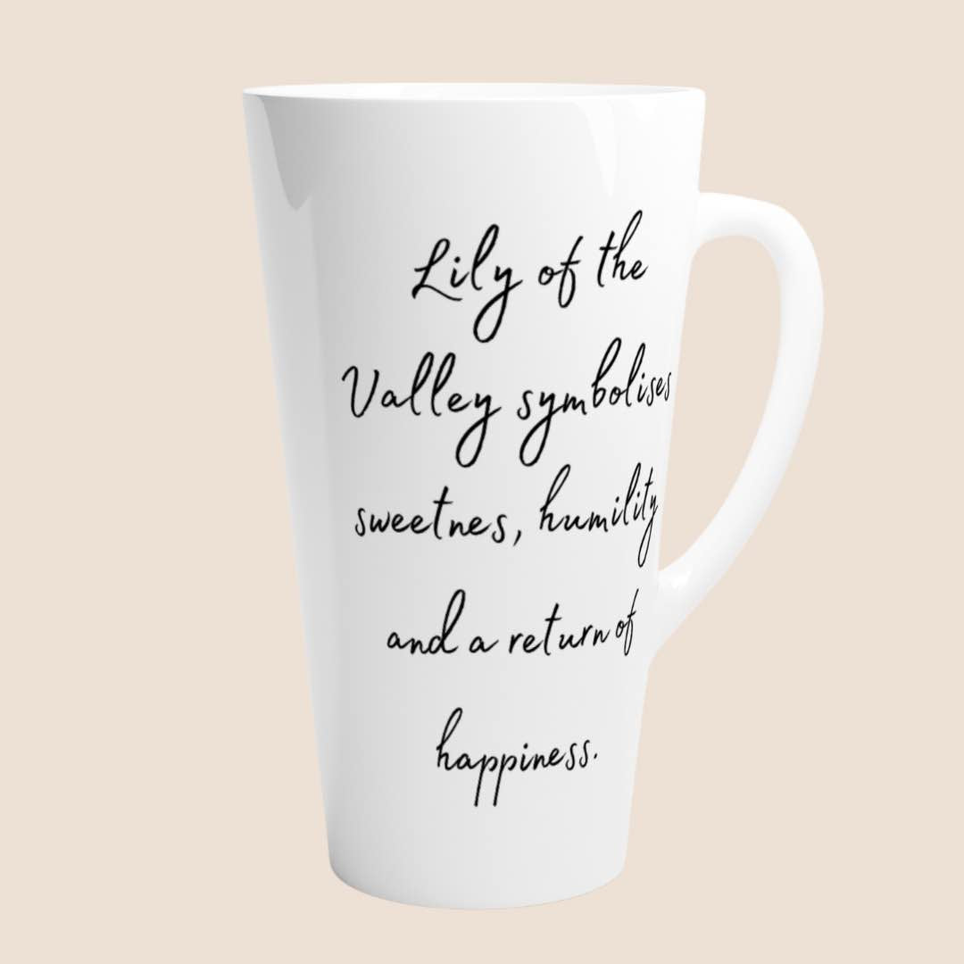 Lily of the valley flower- Latte 17oz Mug