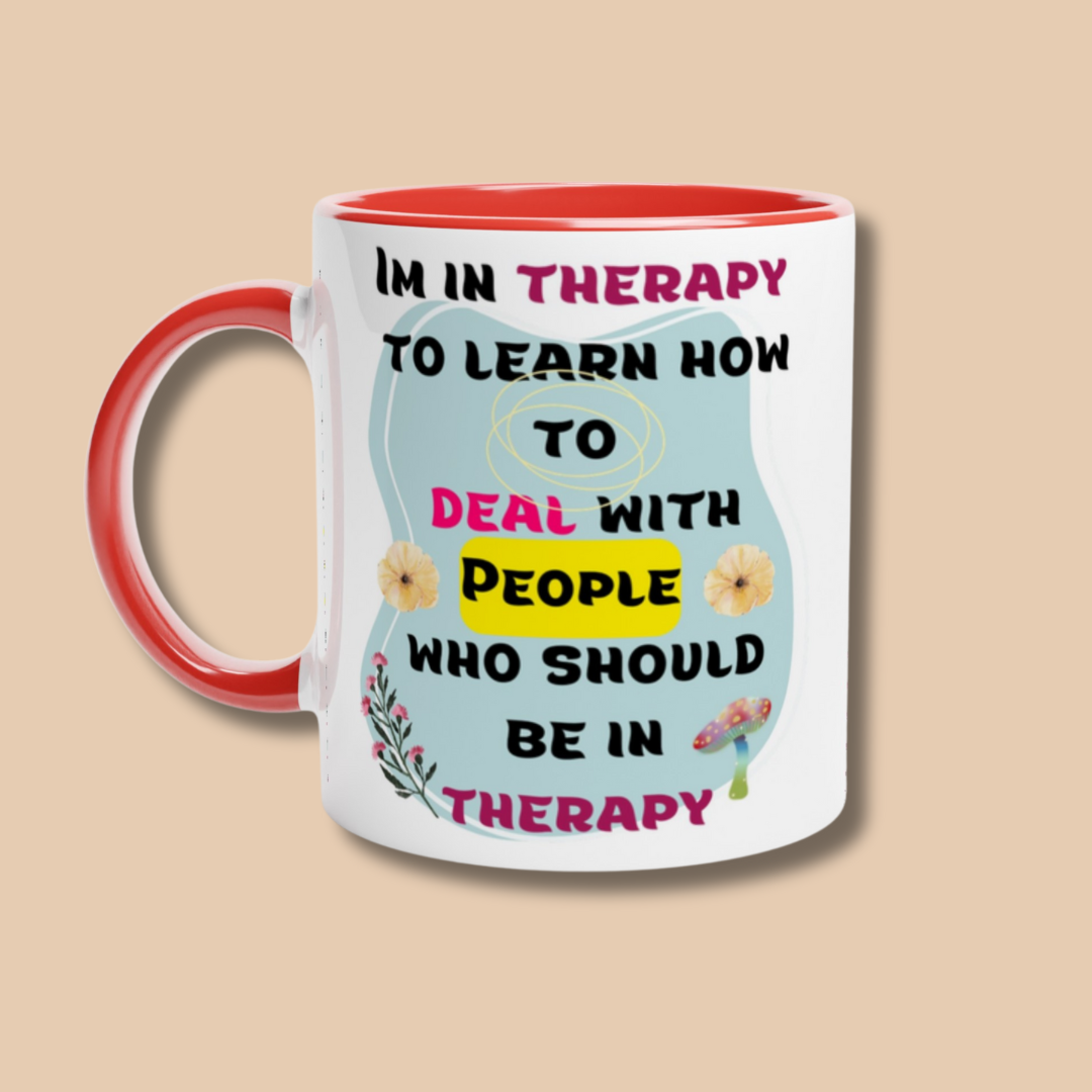 Funny slogan White 11oz Ceramic Mug with Colour Inside