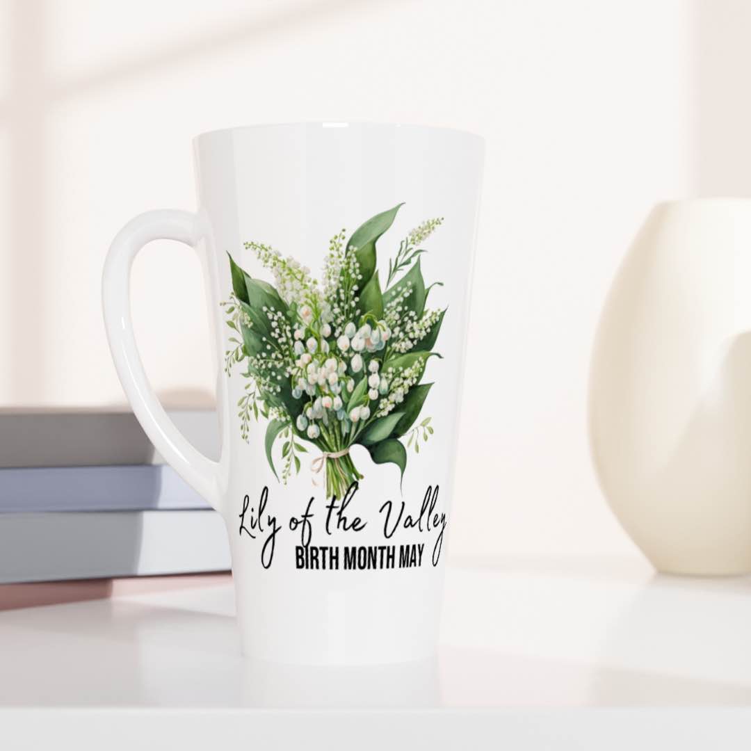 Lily of the valley flower- Latte 17oz Mug