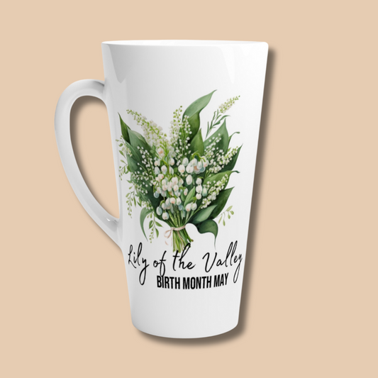 Lily of the valley flower- Latte 17oz Mug