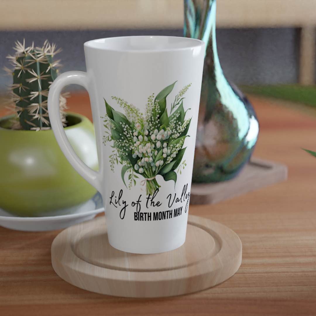 Lily of the valley flower- Latte 17oz Mug