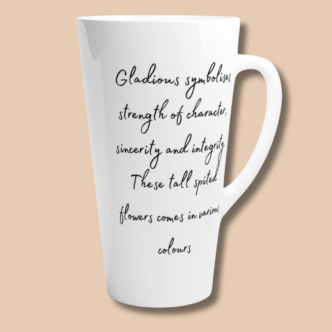 Gladious flower- Latte 17oz Mug