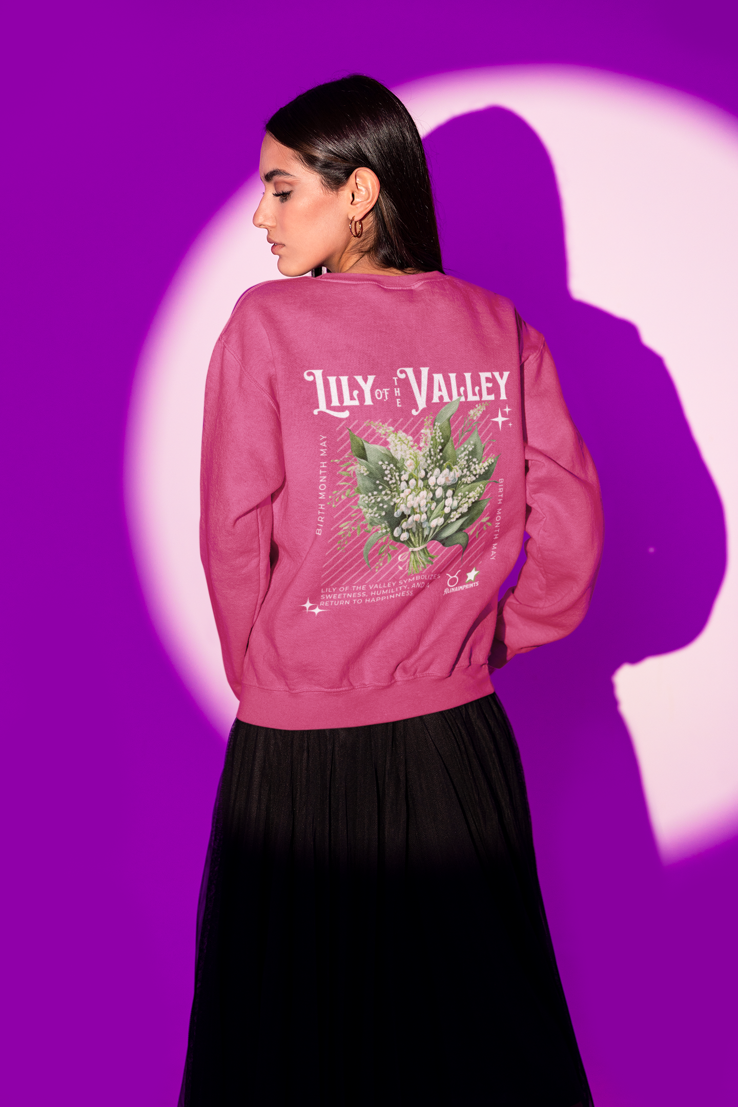 Lily of the valley, birth month May flower Classic Unisex Crewneck Sweatshirt