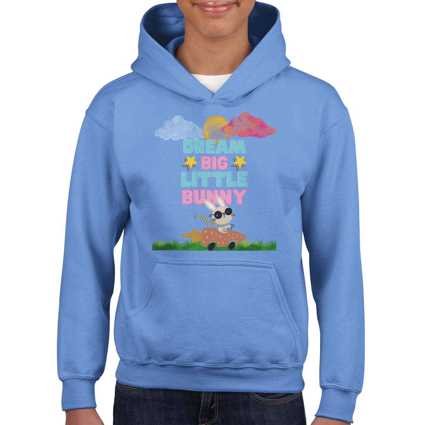 Dream big little bunny Classic Kids Pullover Hoodie