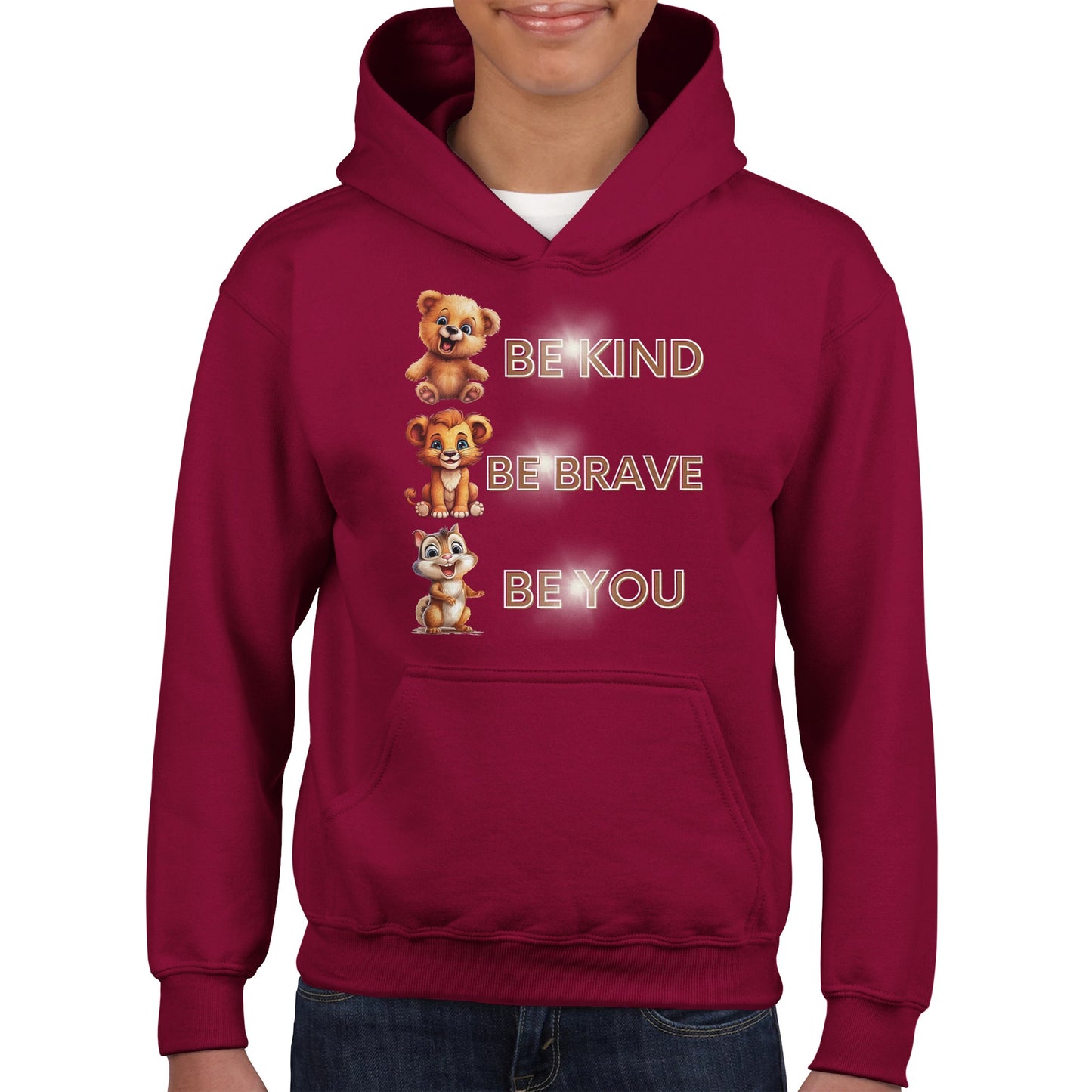 Be kind, be brave, be you Classic Kids Pullover Hoodie