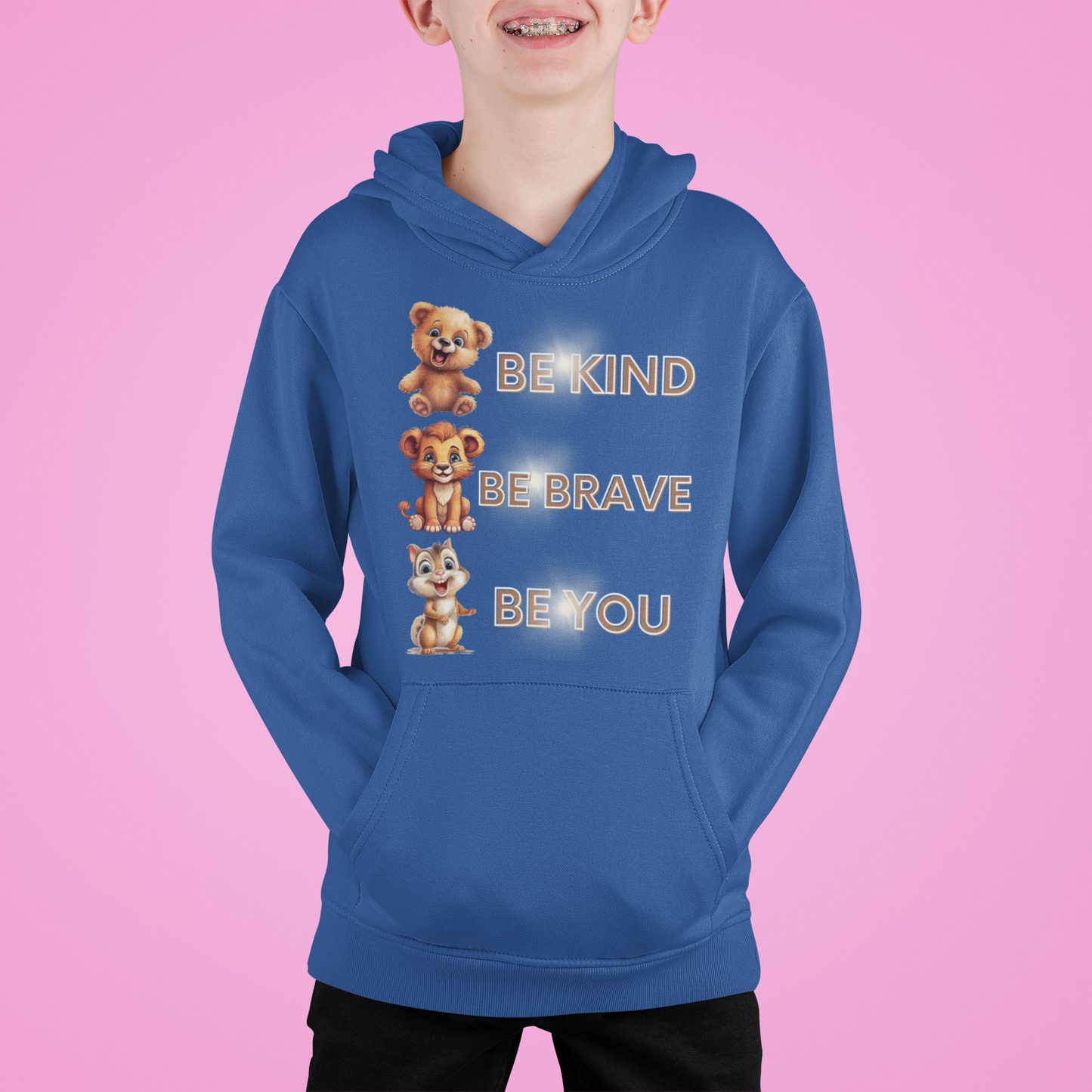 Be kind, be brave, be you Classic Kids Pullover Hoodie