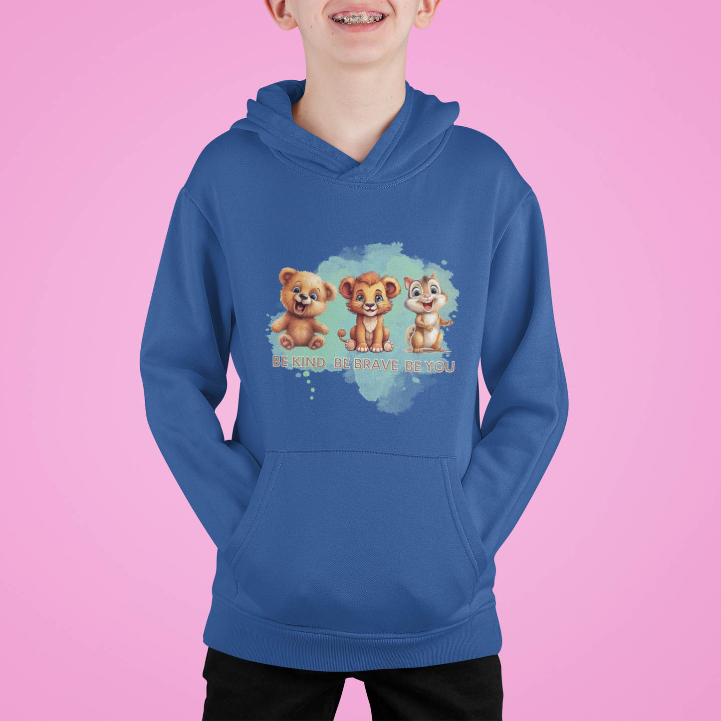 Be kind, be brave, be you Classic Kids Pullover Hoodie