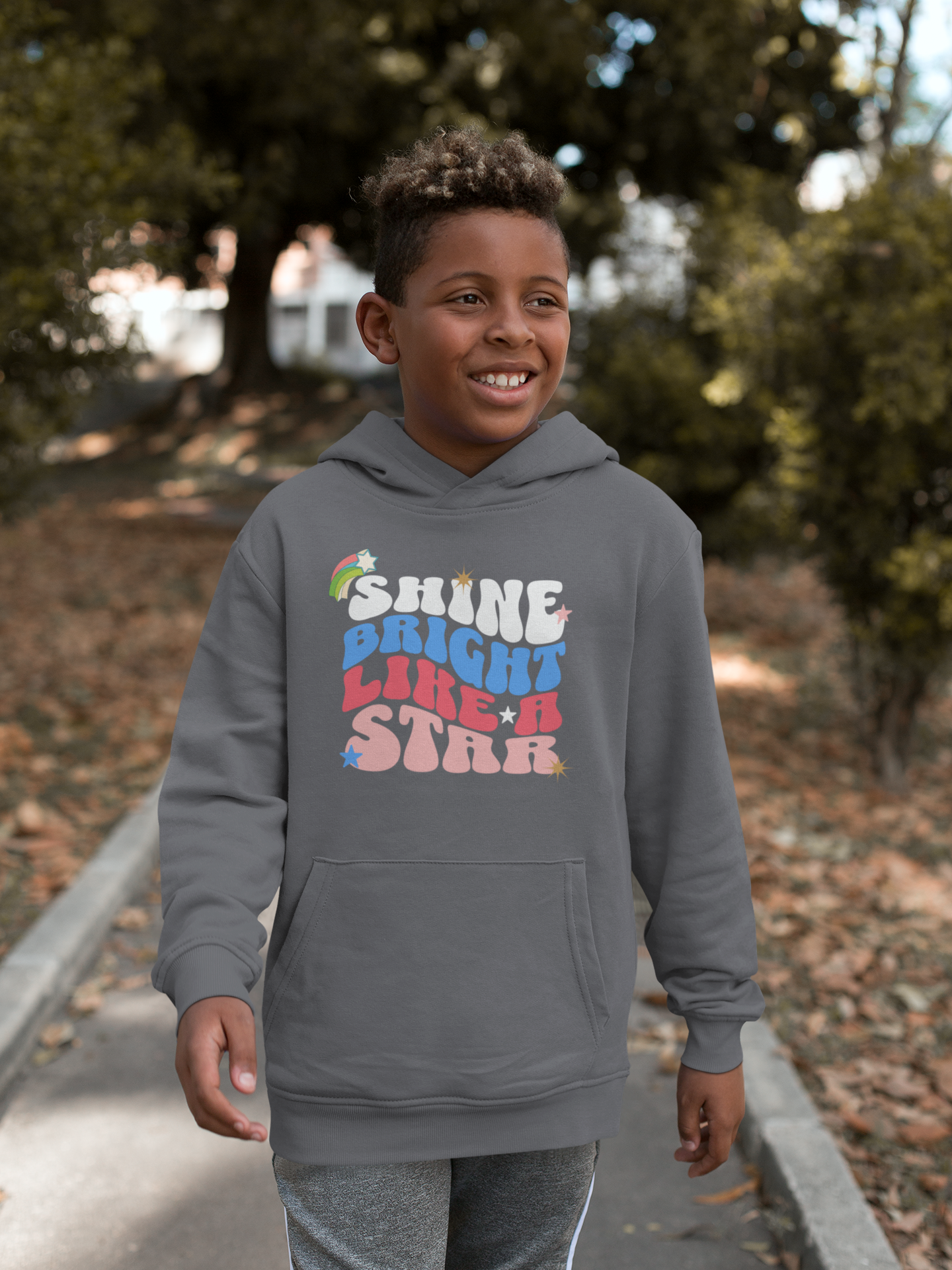 Shine bright like a star Classic Kids Pullover Hoodie