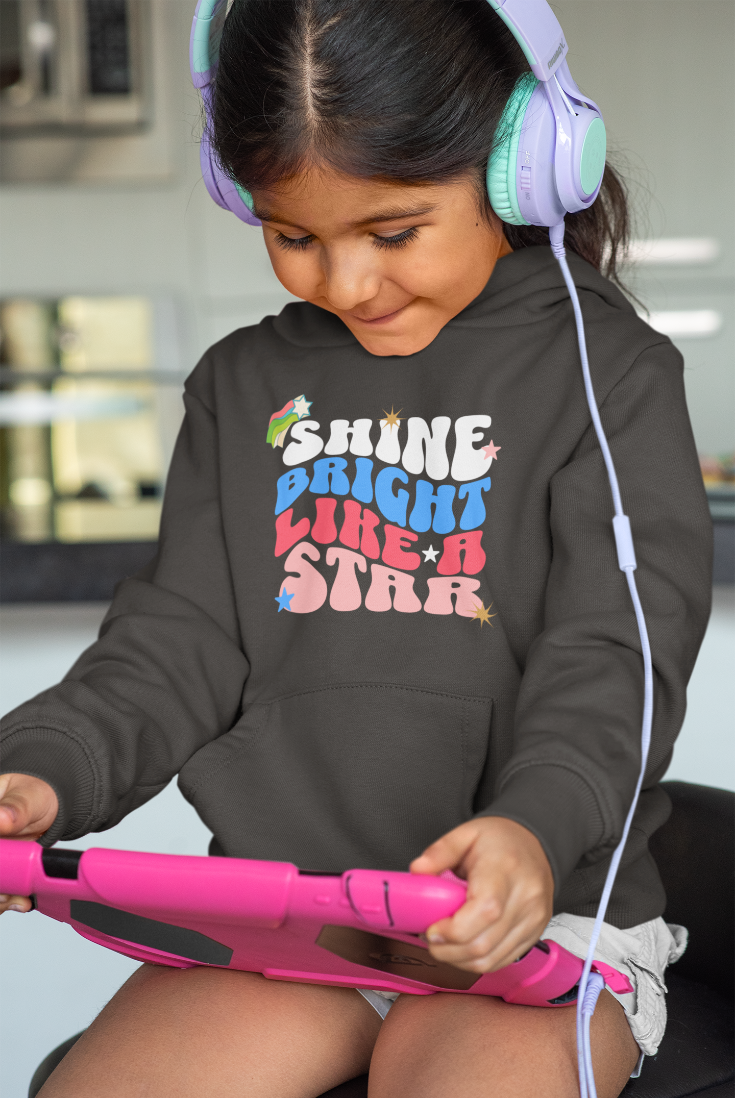 Shine bright like a star Classic Kids Pullover Hoodie