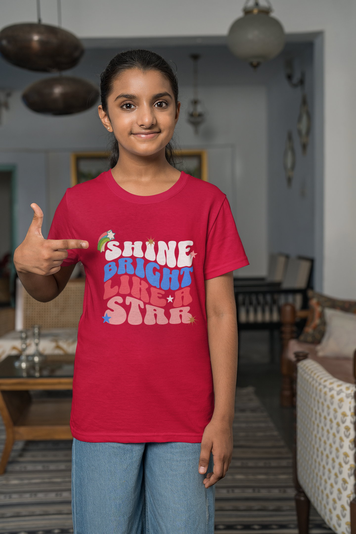 Shine bright like a star Classic Kids Crewneck T-shirt