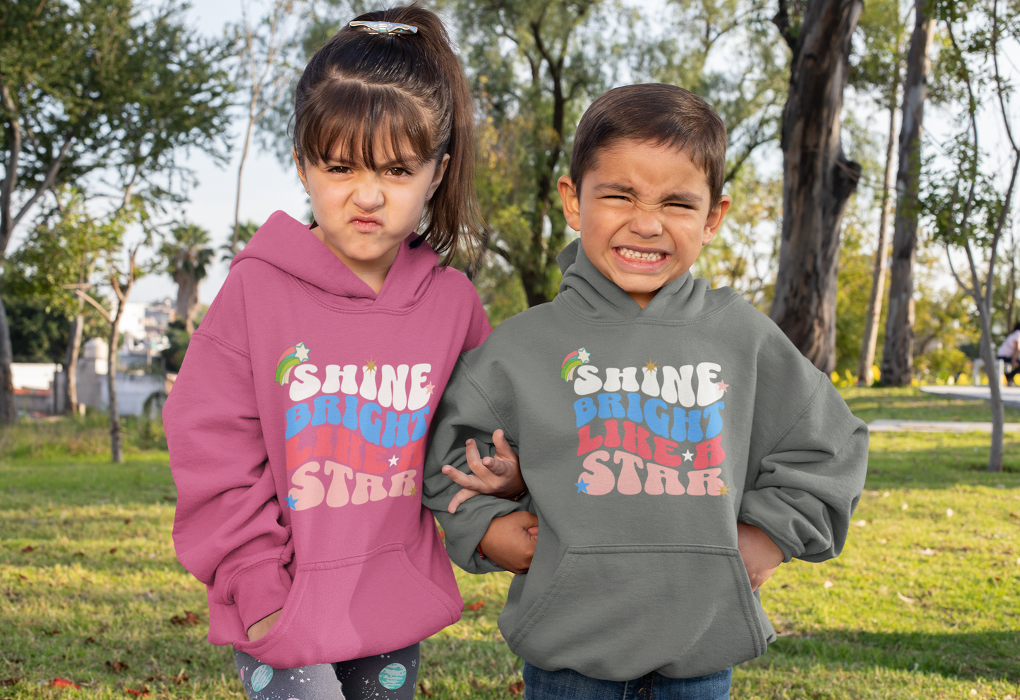 Shine bright like a star Classic Kids Pullover Hoodie