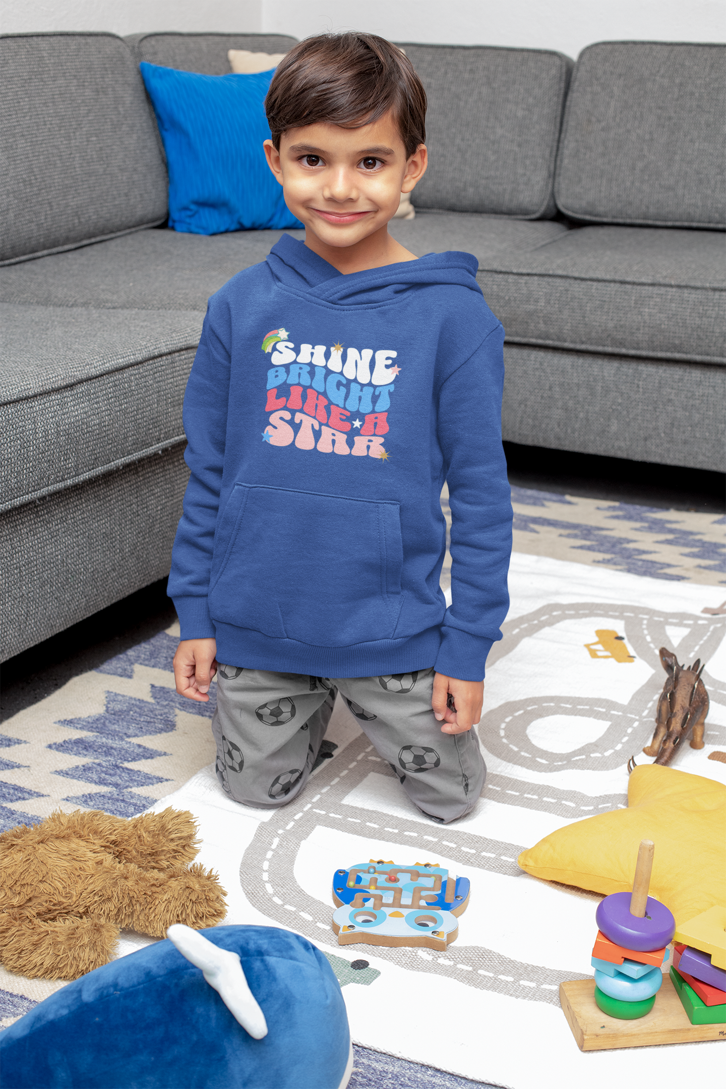 Shine bright like a star Classic Kids Pullover Hoodie