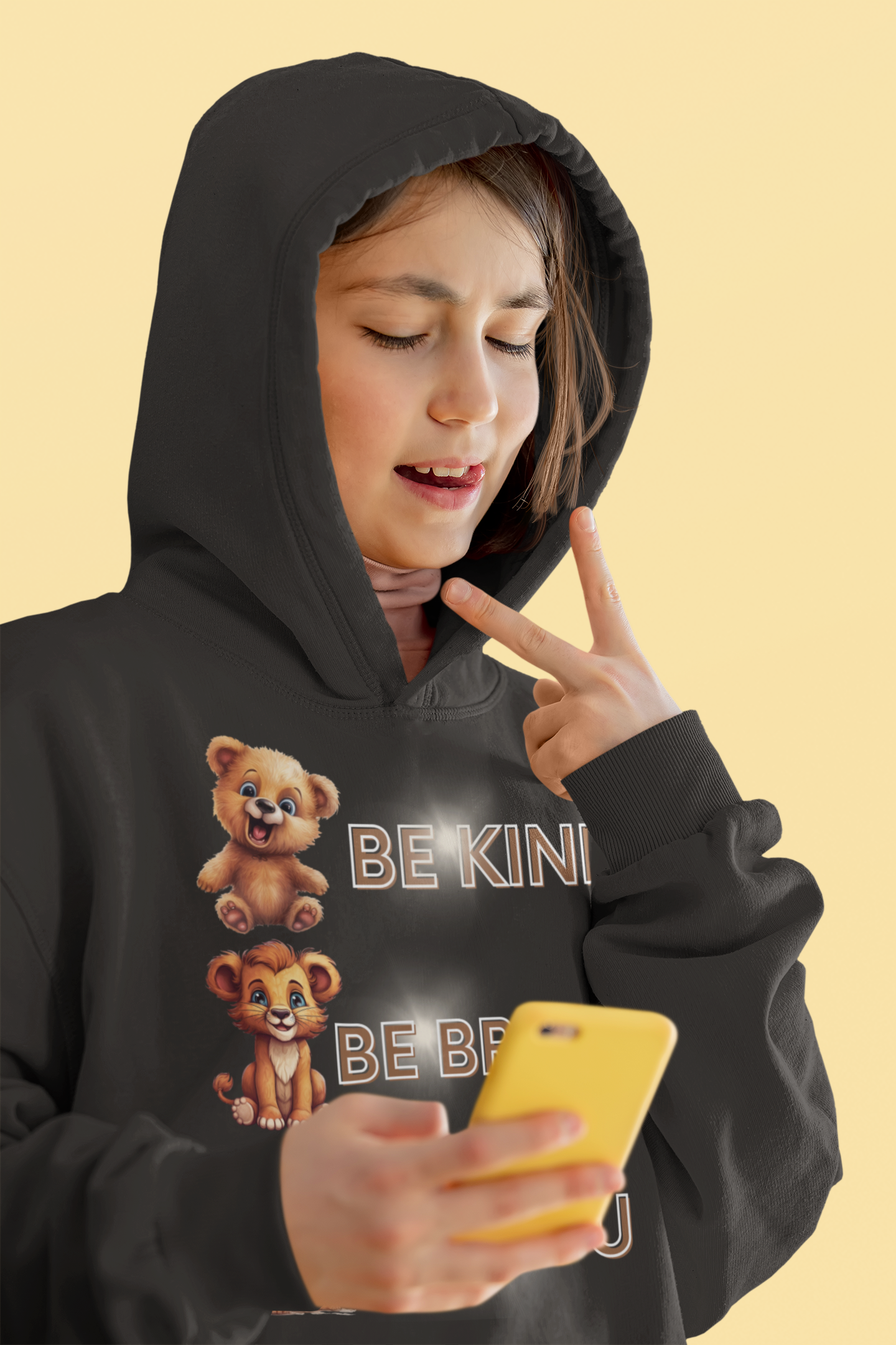 Be kind, be brave, be you Classic Kids Pullover Hoodie