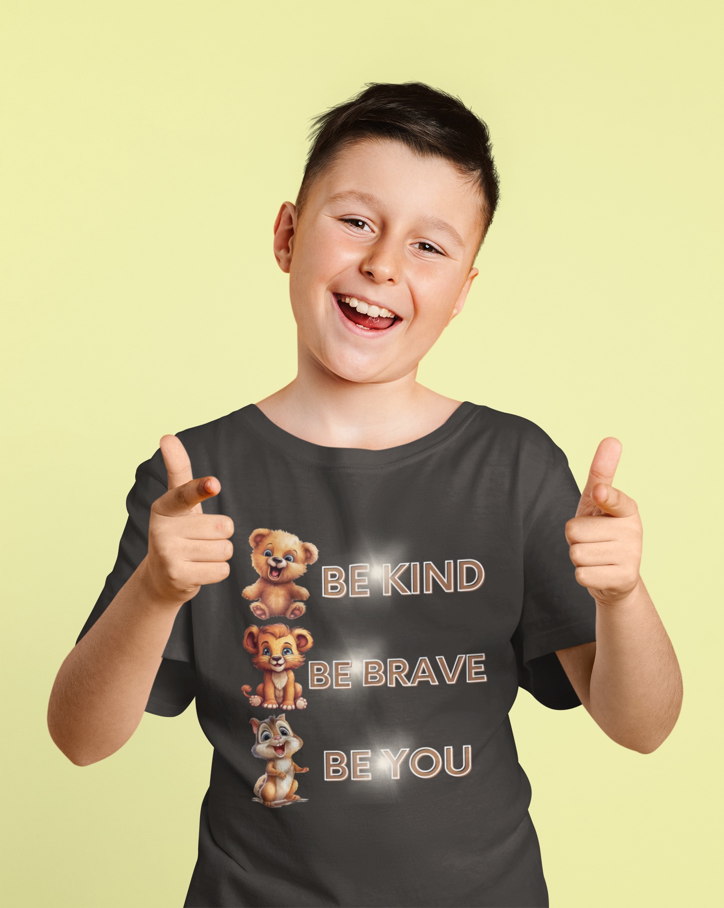 Be kind, Be brave, be you Classic Kids Crewneck T-shirt.